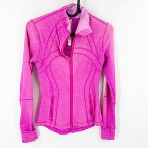 ✅ Lululemon Define Jacket Heathered Flash PINK SIZE 2